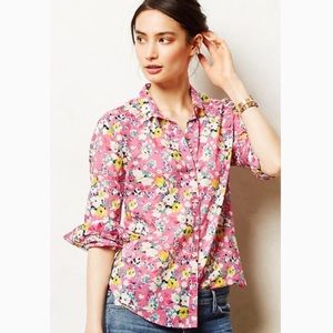 Holding Horses  Isla Button Down Floral Pink Shirt